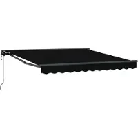 vidaXL Cadre d'auvent noir 300 x 250 cm
