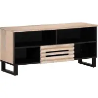 vidaXL Armoire TV 100x34x46 cm en bois massif de manguier