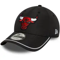 New Era Piping 9forty Chicago Bulls Cap Noir