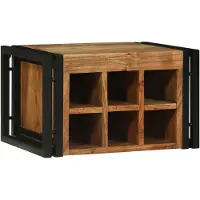 vidaXL Étagère à vin, 2 pièces, 46 x 35 x 27,5 cm, en bois d'acacia massif