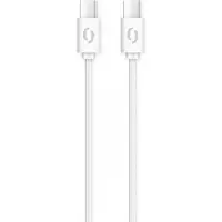 Aligator Câble de données POWER 3A, USB-C/USB-C, blanc