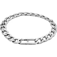 Fossil - Gourmette Homme Heritage Argenté Jf04770040-Par - Argenté