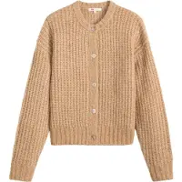 Levi's Gilet LUNA SHELL BUTTON CARDI femmes - Beige - EU M