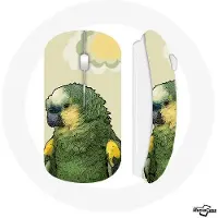 CAPACHEAP Souris Sans Fil Amazone Perroquets Vert