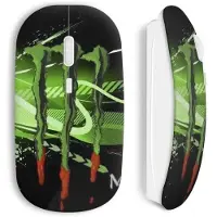CAPACHEAP Souris Sans Fil Monster Energy Green Art Blood