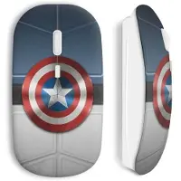 CAPACHEAP Souris Sans Fil Captain America Bouclier Avenger