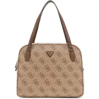 GUESS Sac Voyage Berta Toiletry Train Latte Logo/Brown