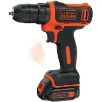 Black & Decker Perceuse-visseuse sans fil 10.8V ultra compacte - BLACH+DECKER - avec 2 batteries 10.8V 1.5Ah - Coffret - BDCDD12K1B-QW