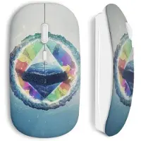 CAPACHEAP Souris sans fil Pyramide art design