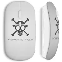 CAPACHEAP Souris Sans Fil Manga One Piece Tete De Mort White
