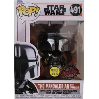 Funko POP! Star Wars - Le Mandalorien avec le Darksaber 491 Edition Spéciale Brille - Pop - Vinyl Figur