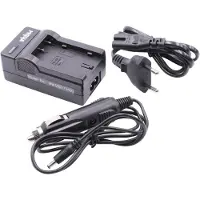 VHBW Chargeur+ Câble Allume-Cigare Pour Batterie Sony Np-F10 Np-Fm10 Np-Fs10 Np-F11 Np-Fm11 Np-Fs11 Np-Fs20 Np-Fs21 Np-Fs22 Np-Fs30 Np-Fs31 Np-Fs33