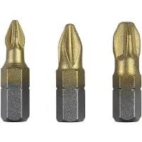 Bosch Embout cruciforme PH 1, PH 2, PH 3 Accessories 2609255965 Forme: C 6.3 3 pc(s)