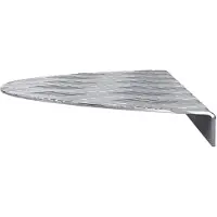 vidaXL Marche d'escalier demi-lune 15 pièces argent 60 x 18 x 2,5 cm aluminium
