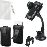 Muvit Pack Accessoires Universels Etui Support Voiture Chargeur Voiture Microusb Et Fi