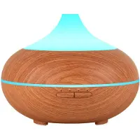 INF Humidificateur ultrasonique avec lampe aromatique 500 ml brun clair