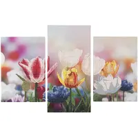 Creative Craft Lab Triptyque de peinture au diamant - Fleurs