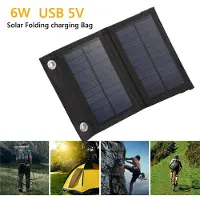 Generique Chargeur Solaire Étanche Et Pliable, 6w, 5v, Usb, Pour Téléphone Portable, Pour L'Extérieur