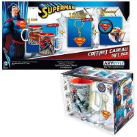Abysse Corp Pack Mug 460 Ml + Portes Clé + Badges Superman