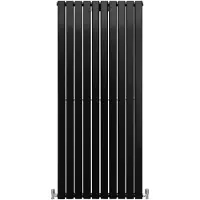 MonsterShop Radiateur Plat Mural 160 x 70 cm Noir Mat Pour Salle de Bain, Cuisine, Maison