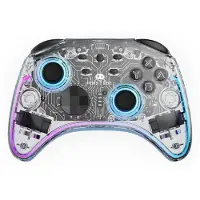 Freaks and Geeks Manette sans fil pour Nintendo Switch Nintendo Switch OLED et PC Transparent