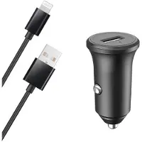 BigBen Interactive CAC 2.4 (12W) USB A+ Cable A/MFI 1,2m Recyclé Noir