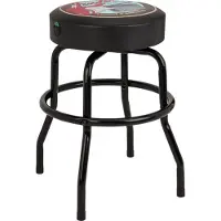 Fender Guitars & Amps Tabouret de Bar avec Porte-Médiator Noir/Noir 24 pouces
