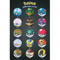 GB eye Pokemon Pack Posters Pokeballs 61 X 91 Cm (5)