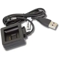 VHBW Station De Charge Usb Compatible Avec Fitbit Blaze Montre Connectée - Chargeur Support + Câble, 100 Cm, Noir