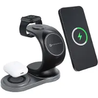 Forcell Chargeur sans fil 3in115W Voile Mag Chargeur support MagSafe Noir