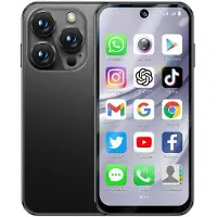 YONIS Smartphone 4G Android 12 6GB+128GB Écran 3.8 Pouces Double SIM GPS OTG Noir Noir
