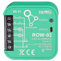 ZAMEL Module Wi-Fi 2 Canaux ROW-02 - Blanc - Contrôle Éclairage ? Distance - Compatible Smartphone