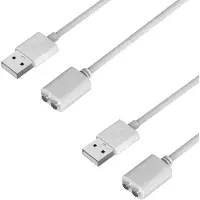 Phonillico Câble de charge Magnétique USB 1m universel 5mm [Lot de 2] compatible avec brosse à dent montre connectée jouets
