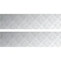 vidaXL Escalier Marche à angle droit 2 pcs Argent 100 x 25 cm Aluminium