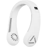 Generique Ventilateur de cou suspendu Portable sans feuilles, batterie Rechargeable de 4000Mah, ventilateur personnel Portable à faible bruit