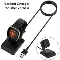 Generique Chargeur Usb Portable Pour Fitbit Versa 3/Fitbit Sense, Câble De Charge, Station D'accueil, Adaptateur D'alimentation, Accessoire De Montre Intelligente