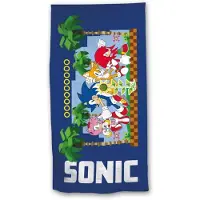 Sonic - Serviette De Plage 100% Polyester 70x140cm