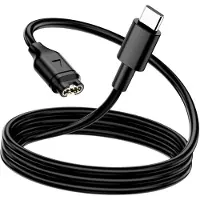 Noname Câble de Charge USB-C vers Garmin Fenix ¿¿5 / 6 / 7 Longueur 54cm Noir