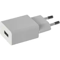 ICI ET MAINTENANT V0122 Chargeur Usb Avec 1 Sortie, Bloc D'Alimentation Usb Basique Avec Courant De Sortie 1 A Pour Téléphone Portable, Smartphone, Tablette, L Use, Appareil Photo, Lecteur Mp3, Blanc[X2640]