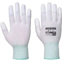 Portwest Gants nylon doigts enduits PU A121 Blanc 10