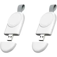 Generique Chargeur Sans Fil Magnétique Portable Usb, 2 Paquets, Compatible Pour Apple Watch Série 6 Se 5 4 3 2 1 + 44mm 40mm 42mm 38mm