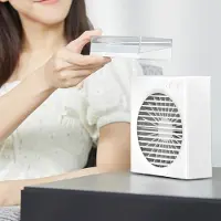 Generique Mini climatiseur, ventilateur, humidificateur, brumisateur silencieux, chargeur USB, refroidisseur d'air sans fil, réservoir d'eau de 180ml, pour chambre à coucher et maison