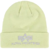 Alpha industries Bonnet gris argenté / citron vert