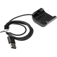 VHBW Câble De Charge Compatible Avec Garmin Vivosport Smartwatch Traqueurs De Fitness Noir Station De Charge