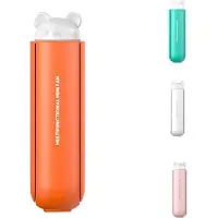 Generique Mini ventilateur Portable 3 en 1, Rechargeable par USB, avec Power Bank, fonction torche, pour les vacances