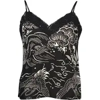 Superdry Vintage Cami Sleeveless Blouse Noir XL Femme