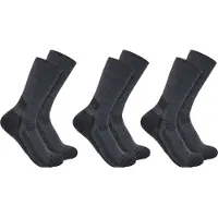 Carhartt Force Midweight Crew Socks 3 Pairs Noir EU 46-48 Homme