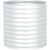 vidaXL Lit surélevé de jardin 80x80x81 cm Acier galvanisé argenté
