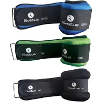 SVELTUS Ankle Weights 1 kg - 2 pièces - Paire de poids de contrôle de haute qualité et confortable