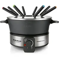 Taurus FF2 Appareil à fondue, 2L, Set à fondue, Noir, Argent